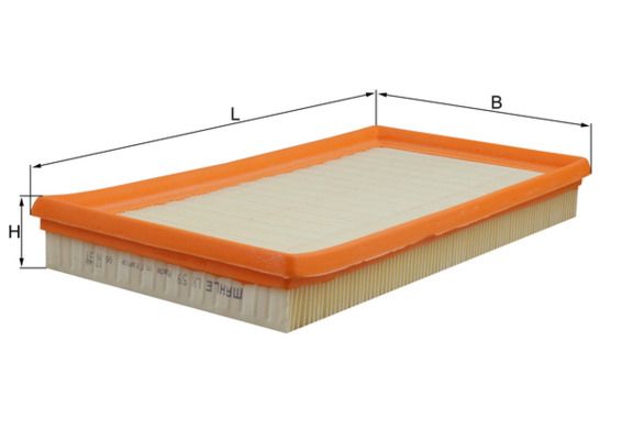 Mahle LX59 Air Filter - 1