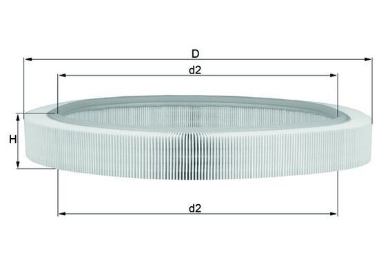 Mahle LX61 Air Filter - 1