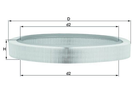 Mahle LX61 Air Filter - 1