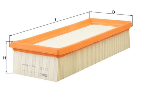 Mahle LX632 Air Filter - 1