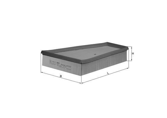 Mahle LX694 Air Filter - 1