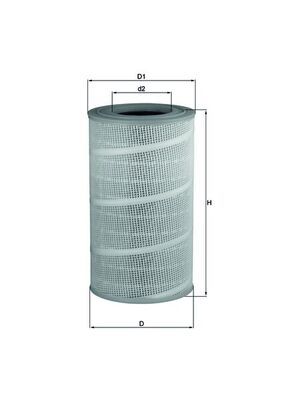 Mahle LX712 Air Filter - 1