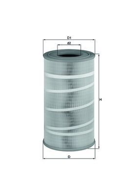 Mahle LX7210/7 Air Filter - 1
