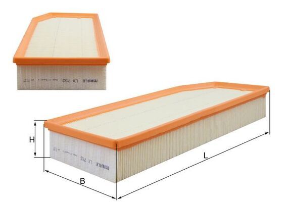 Mahle LX752 Air Filter - 1
