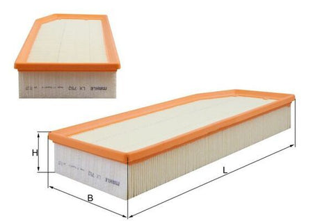 Mahle LX752 Air Filter - 1