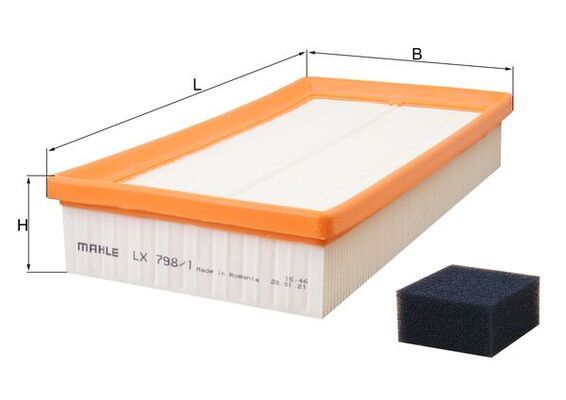Mahle LX798/1 Air Filter - 1