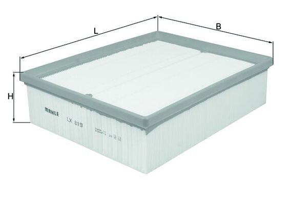 Mahle LX819 Air Filter - 1