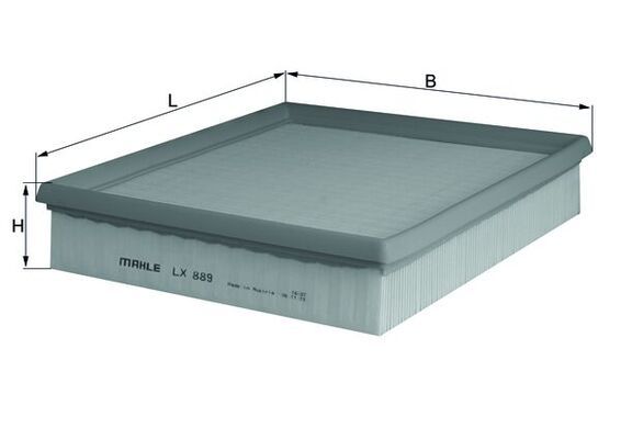 Mahle LX889 Air Filter - 1
