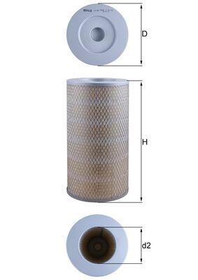 Mahle LX941 Air Filter - 1