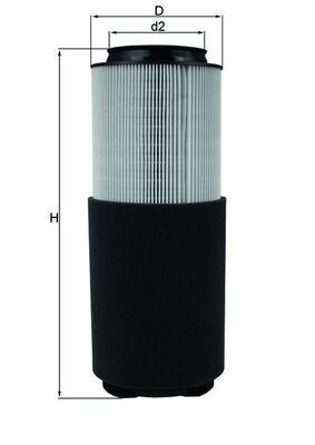 Mahle LX976 Air Filter - 1
