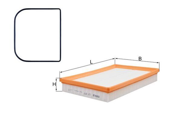 Mahle LX977D Air Filter - 1