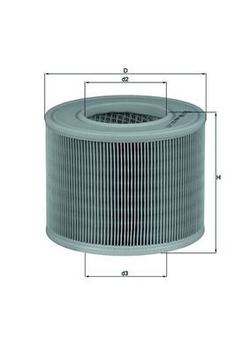 Mahle LX986 Air Filter - 1