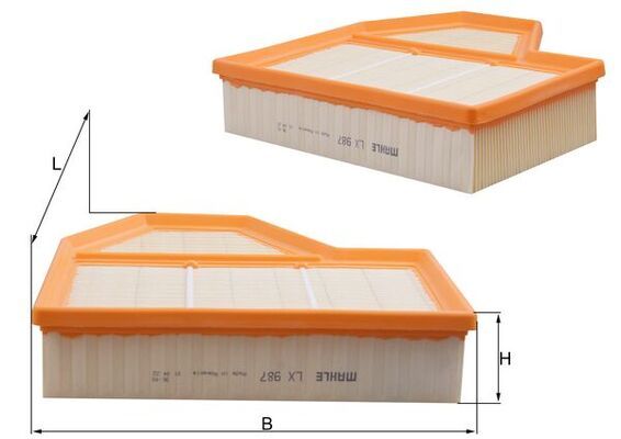 Mahle LX987 Air Filter - 1