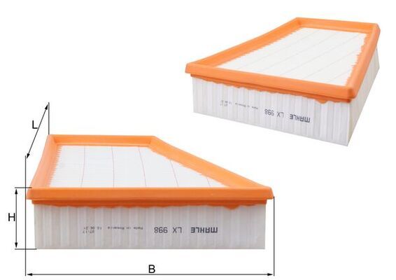 Mahle LX998 Air Filter - 1