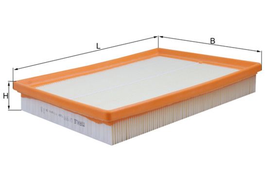 Mahle LX999 Air Filter - 1