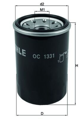 Mahle OC1331 Oil Filter - 1
