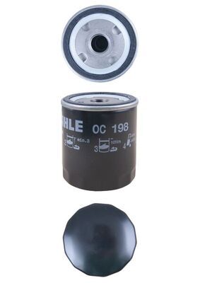 Mahle OC198 Oil Filter - 2