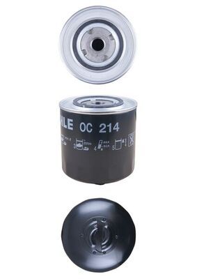 Mahle OC214 Oil Filter - 2