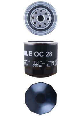 Mahle OC28 Oil Filter - 2
