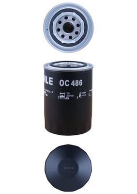 Mahle OC486 Oil Filter - 2