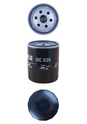 Mahle OC535 Oil Filter - 2