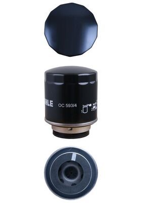 Mahle OC593/4 Oil Filter - 2