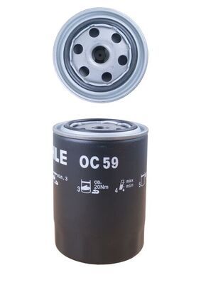 Mahle OC59 Oil Filter - 2
