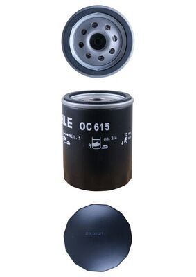 Mahle OC615 Oil Filter - 2