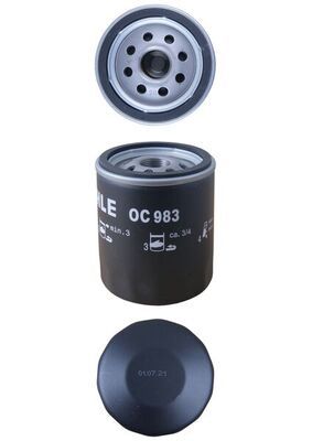 Mahle OC983 Oil Filter - 2