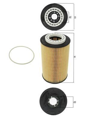 Mahle OX1028D Oil Filter - 1
