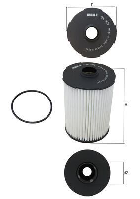 Mahle OX1429D Oil Filter - 1