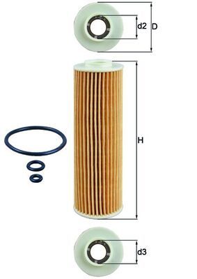 Mahle OX183/5D1 Oil Filter - 1