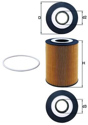 Mahle OX359D Oil Filter - 1