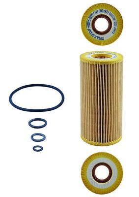 Mahle OX383D Oil Filter - 2