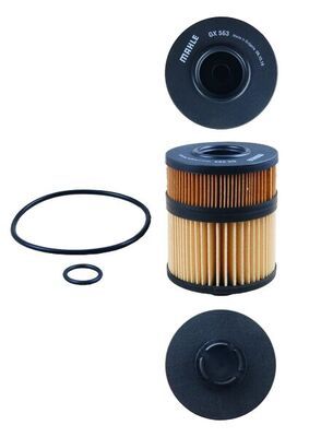 Mahle OX563D Oil Filter - 1