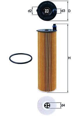 Mahle OX823/6D Oil Filter - 1