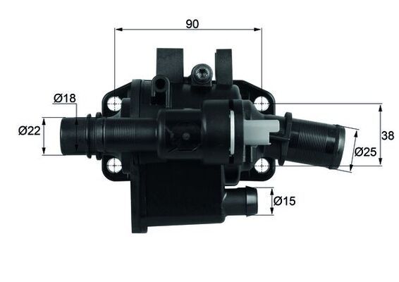 Mahle TH-42-83 Thermostat, coolant - 1