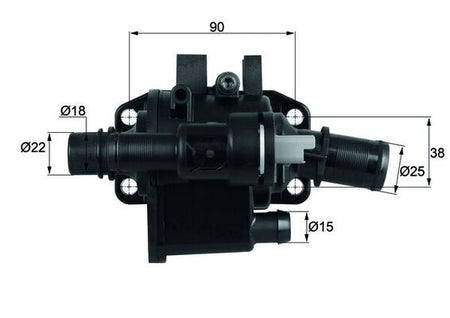 Mahle TH-42-83 Thermostat, coolant - 1