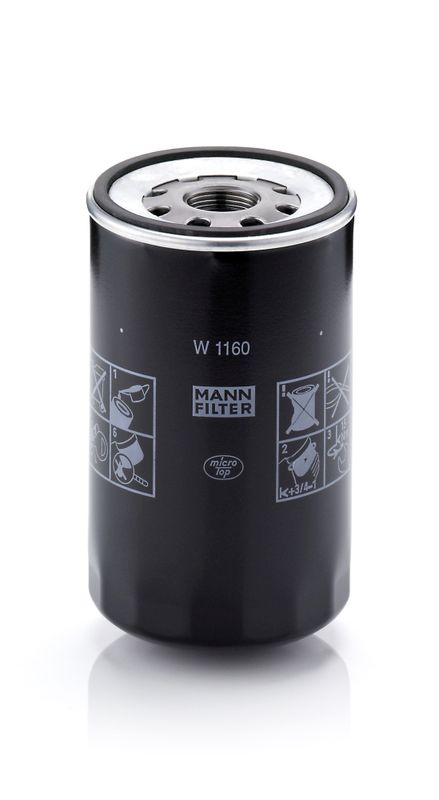 Mann & Hummel W1160 Oil Filter - 1