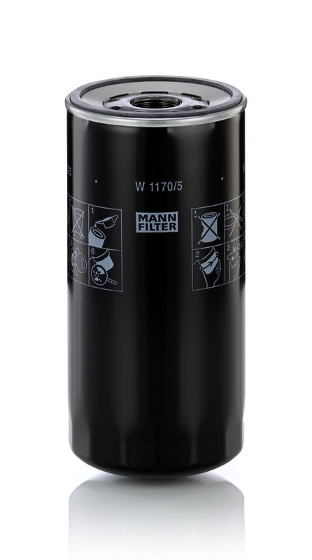 Mann & Hummel W1170/5 Oil Filter - 1