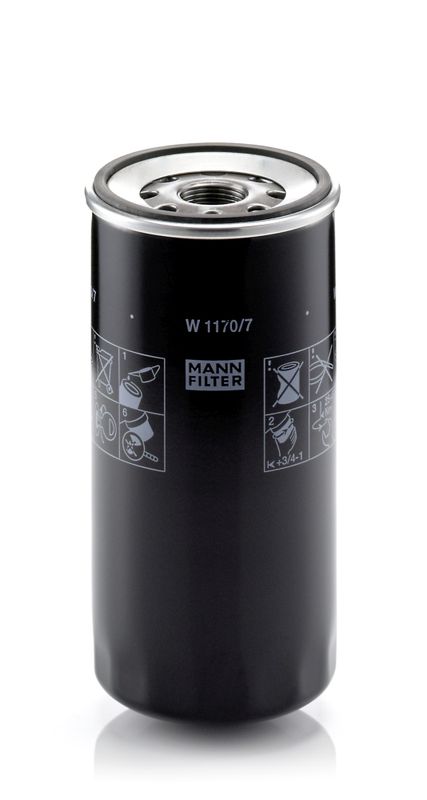 Mann & Hummel W1170/7 Oil Filter - 1