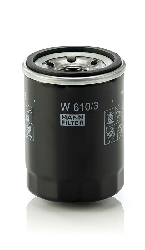 Mann & Hummel W610/3 Oil Filter - 1