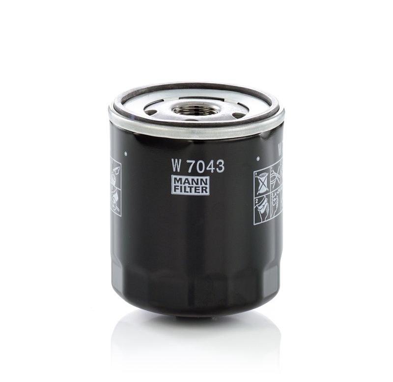 Mann & Hummel W7043 Oil Filter - 1