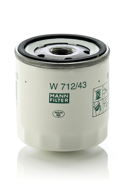Mann & Hummel W712/43 Oil Filter - 1