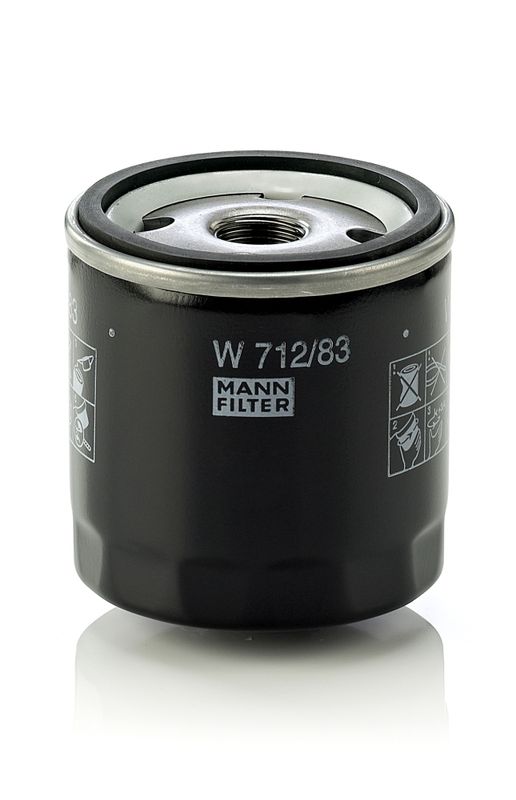 Mann & Hummel W712/83 Oil Filter - 1