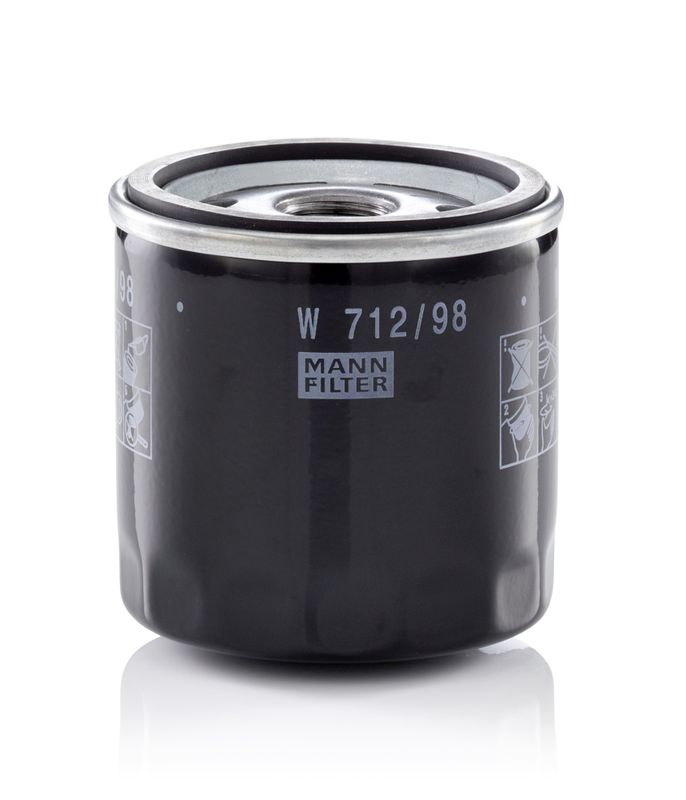 Mann & Hummel W712/98 Oil Filter - 1