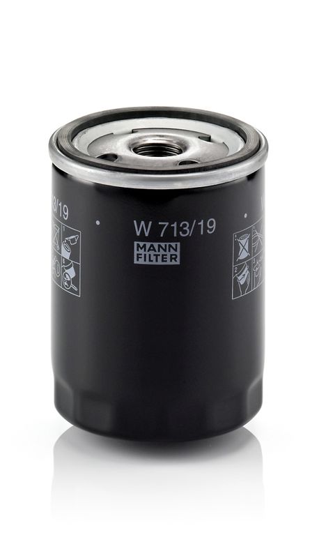 Mann & Hummel W713/19 Oil Filter - 1