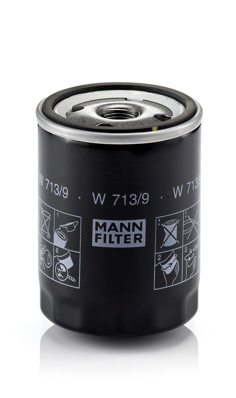 Mann & Hummel W713/9 Oil Filter - 1