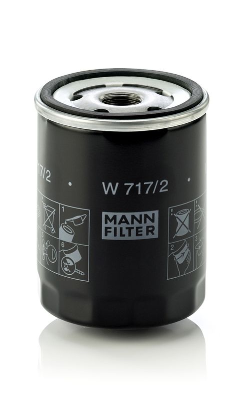 Mann & Hummel W717/2 Oil Filter - 1