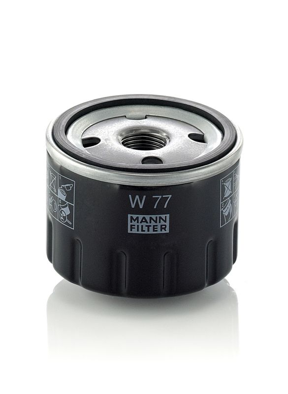 Mann & Hummel W77 Oil Filter - 1